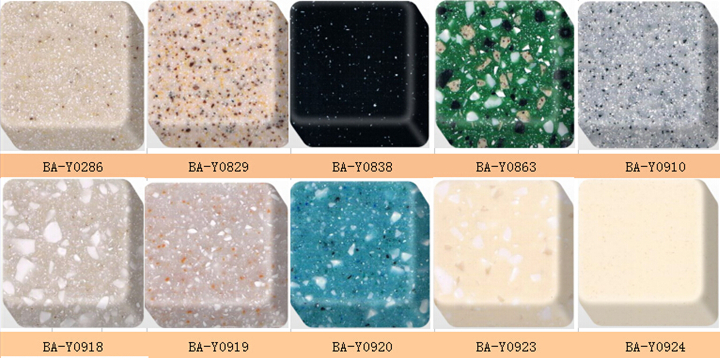 Special Series of Solid Surface Color Pallet